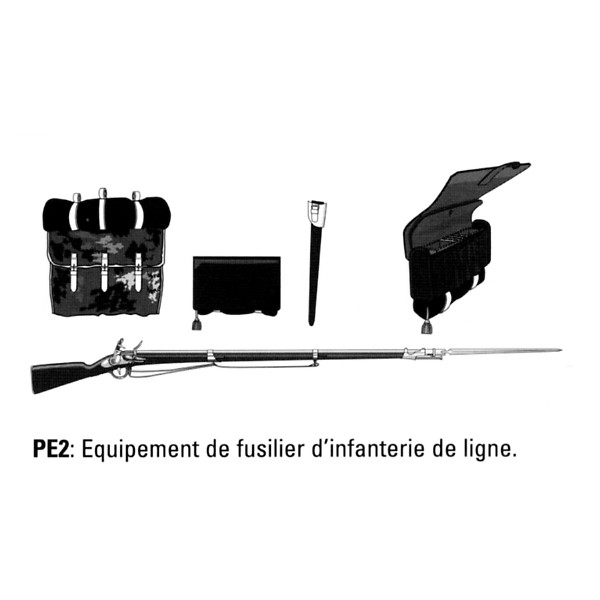 Equipement, fusilier d'infanterie de ligne