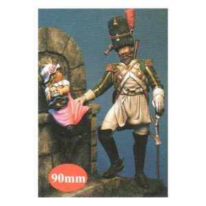 France 1812: Sapper, Guard Dragoon Regiment with a child