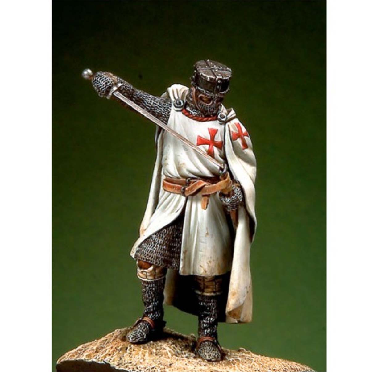 Reaper Miniatures Templar Knight - 25mm Heroic Scale Dark Heaven Legends Unpainted Figure - View #2