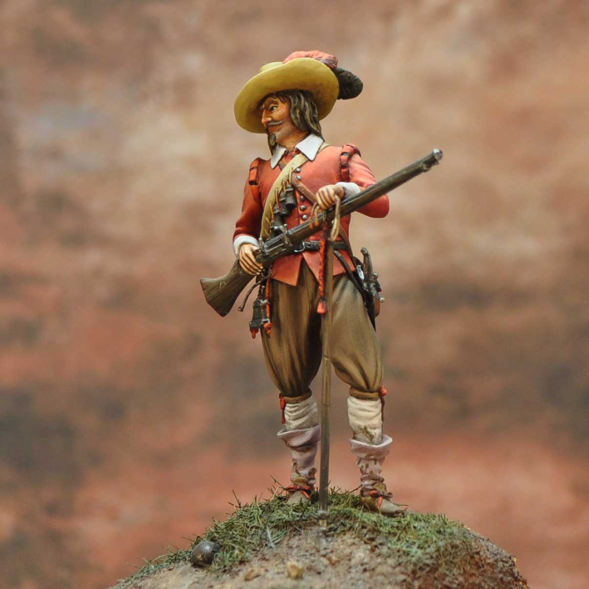Tin soldier Thirty Years' War 54 mm Spanish Officer figure 