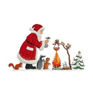 St. Nicholas at the camp fire
